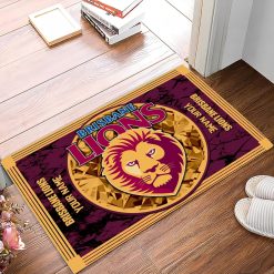 AFL Brisbane Lions Custom Name Limited Edition Rubber Doormat