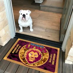 AFL Brisbane Lions Custom Name Limited Edition Rubber Doormat
