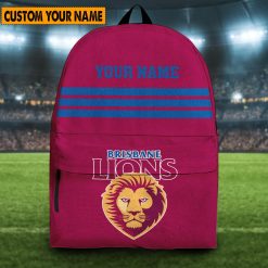 AFL Brisbane Lions Custom Name New Edition Backpack