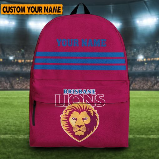 AFL Brisbane Lions Custom Name New Edition Backpack