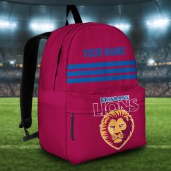 AFL Brisbane Lions Custom Name New Edition Backpack