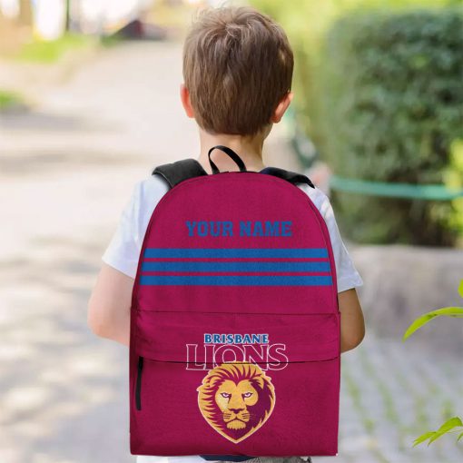 AFL Brisbane Lions Custom Name New Edition Backpack