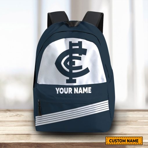 AFL Carlton Blues Custom Name Gift For Fans Backpack