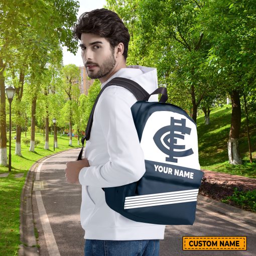 AFL Carlton Blues Custom Name Gift For Fans Backpack
