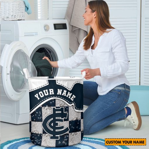 AFL Carlton Blues Custom Name Limited Edition Laundry Basket
