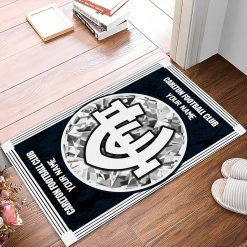 AFL Carlton Blues Custom Name Limited Edition Rubber Doormat