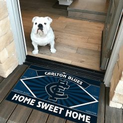 AFL Carlton Blues Custom Name New Edition Rubber Doormat