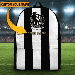 AFL Collingwood Magpies Custom Name 2023 Home Jersey Backpack