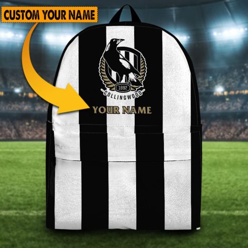 AFL Collingwood Magpies Custom Name 2023 Home Jersey Backpack
