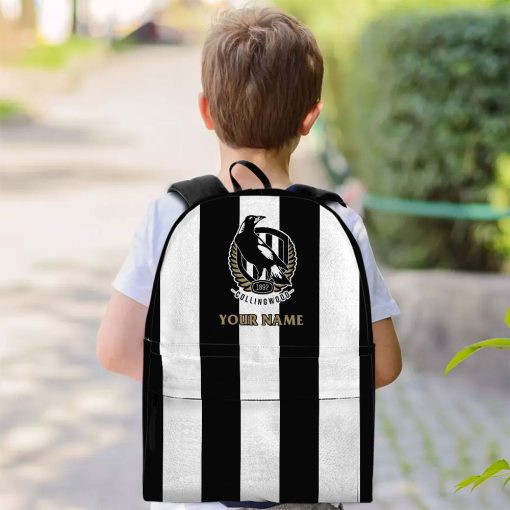 AFL Collingwood Magpies Custom Name 2023 Home Jersey Backpack
