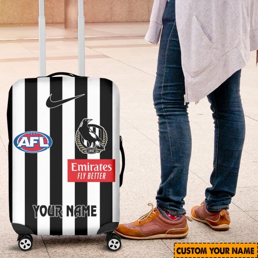 AFL Collingwood Magpies Custom Name 2024 Home Jersey Luggage Cover