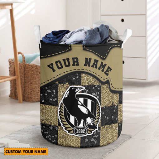 AFL Collingwood Magpies Custom Name Limited Edition Laundry Basket