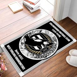 AFL Collingwood Magpies Custom Name Limited Edition Rubber Doormat