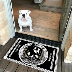 AFL Collingwood Magpies Custom Name Limited Edition Rubber Doormat