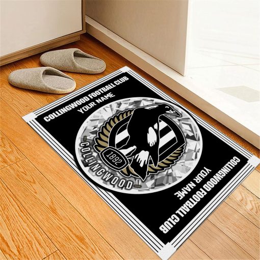 AFL Collingwood Magpies Custom Name Limited Edition Rubber Doormat