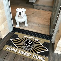 AFL Collingwood Magpies Custom Name New Edition Rubber Doormat