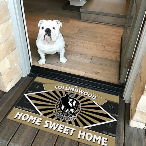 AFL Collingwood Magpies Custom Name New Edition Rubber Doormat