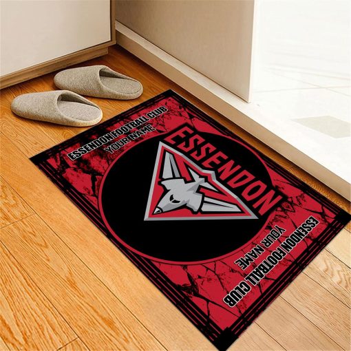 AFL Essendon Bombers Custom Name Limited Edition Rubber Doormat