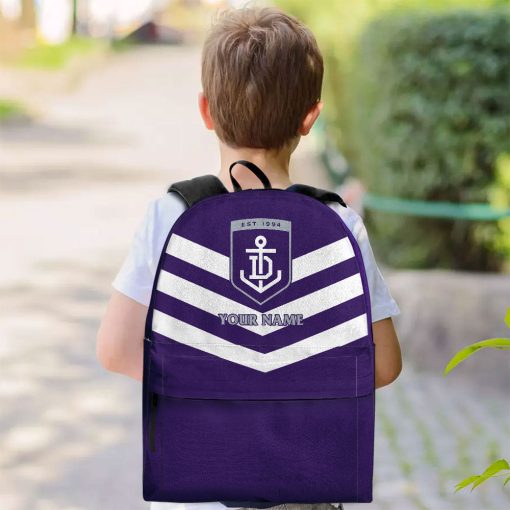AFL Fremantle Dockers Custom Name 2023 Home Jersey Backpack