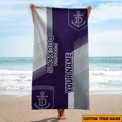 AFL Fremantle Dockers Custom Name Gift For Fans Beach Towel
