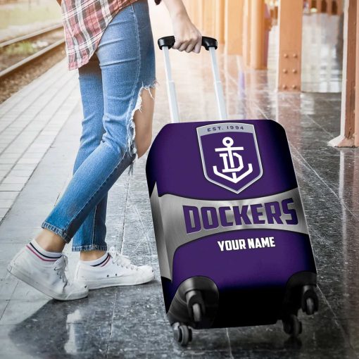 AFL Fremantle Dockers Custom Name Gift For Fans Luggage Cover