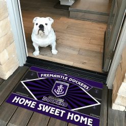 AFL Fremantle Dockers Custom Name New Edition Rubber Doormat