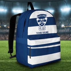 AFL Geelong Cats Custom Name 2023 Home Jersey Backpack