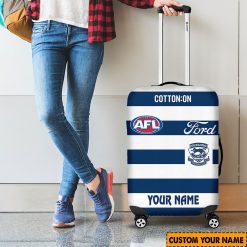 AFL Geelong Cats Custom Name 2024 Home Jersey Luggage Cover