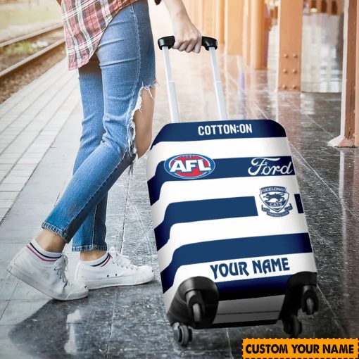 AFL Geelong Cats Custom Name 2024 Home Jersey Luggage Cover