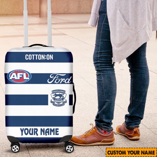 AFL Geelong Cats Custom Name 2024 Home Jersey Luggage Cover