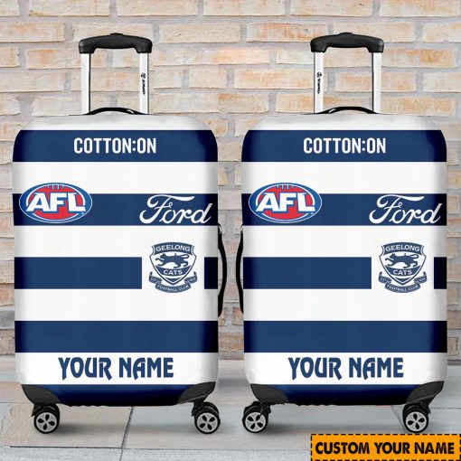 AFL Geelong Cats Custom Name 2024 Home Jersey Luggage Cover