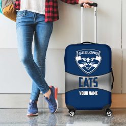 AFL Geelong Cats Custom Name Gift For Fans Luggage Cover