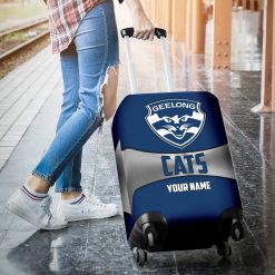 AFL Geelong Cats Custom Name Gift For Fans Luggage Cover