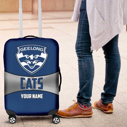 AFL Geelong Cats Custom Name Gift For Fans Luggage Cover