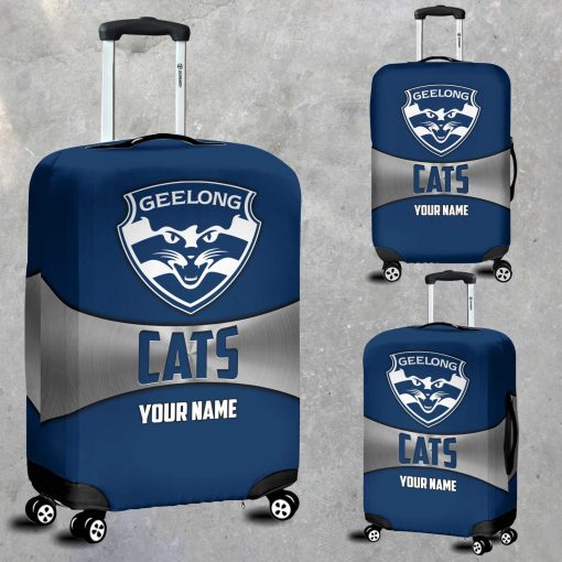 AFL Geelong Cats Custom Name Gift For Fans Luggage Cover