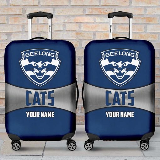 AFL Geelong Cats Custom Name Gift For Fans Luggage Cover