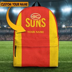 AFL Gold Coast Suns Custom Name 2023 Home Jersey Backpack
