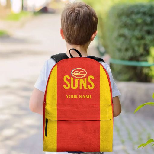 AFL Gold Coast Suns Custom Name 2023 Home Jersey Backpack