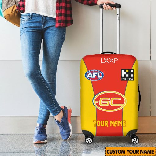 AFL Gold Coast Suns Custom Name 2024 Home Jersey Luggage Cover