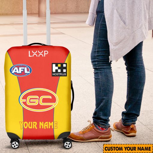 AFL Gold Coast Suns Custom Name 2024 Home Jersey Luggage Cover