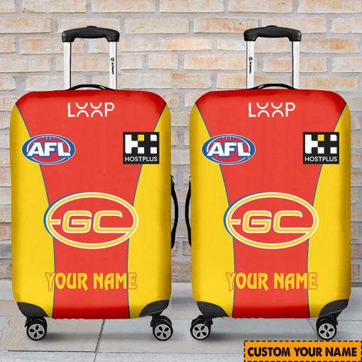 AFL Gold Coast Suns Custom Name 2024 Home Jersey Luggage Cover