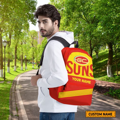 AFL Gold Coast Suns Custom Name Gift For Fans Backpack