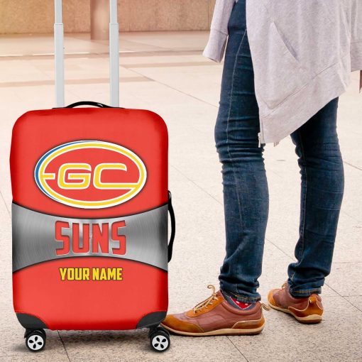 AFL Gold Coast Suns Custom Name Gift For Fans Luggage Cover