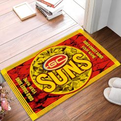 AFL Gold Coast Suns Custom Name Limited Edition Rubber Doormat