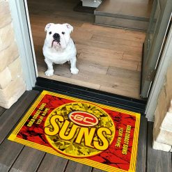 AFL Gold Coast Suns Custom Name Limited Edition Rubber Doormat