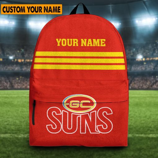 AFL Gold Coast Suns Custom Name New Edition Backpack