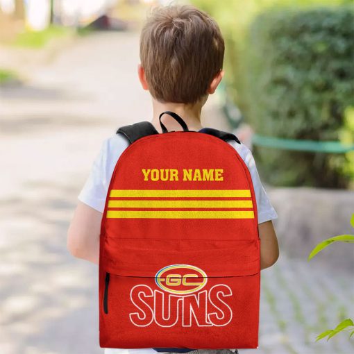 AFL Gold Coast Suns Custom Name New Edition Backpack