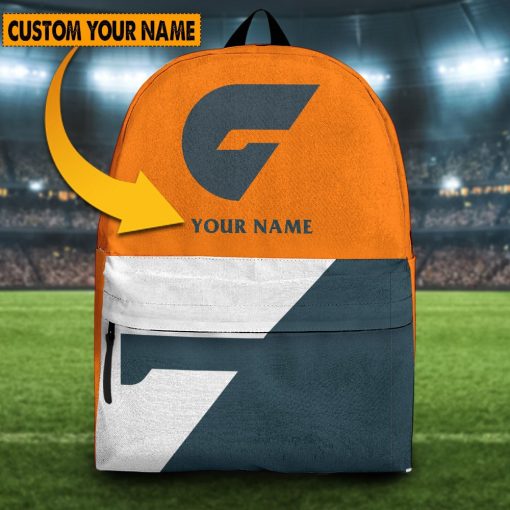 AFL Greater Western Sydney Giants Custom Name 2023 Home Jersey Backpack
