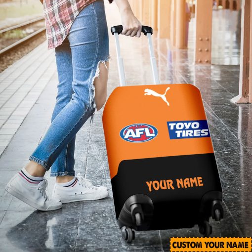AFL Greater Western Sydney Giants Custom Name 2024 Home Jersey Luggage Cover