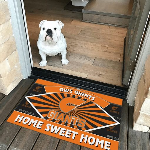 AFL Greater Western Sydney Giants Custom Name New Edition Rubber Doormat
